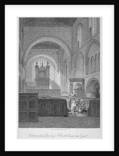 Interior view of the Church of St Bartholomew-the-Great, Smithfield, City of London by John Greig