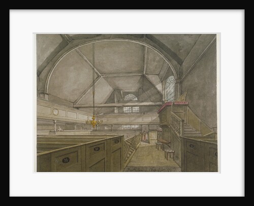 Interior of the chapel in the Church of St Bartholomew-the-Great, Smithfield, City of London by Robert Blemmell Schnebbelie