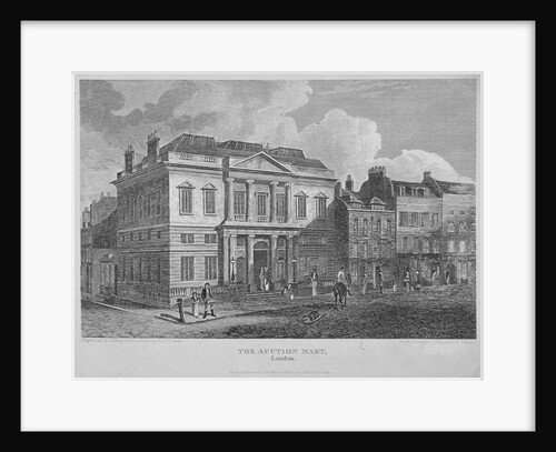 View of the Auction Mart in Bartholomew Lane, City of London by J Shury