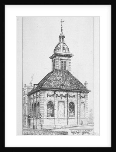 Church of St Benet Paul's Wharf, City of London by W Niven