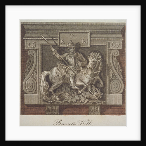 Inn sign for the George and Dragon Inn, Bennet's Hill, City of London by John Pass