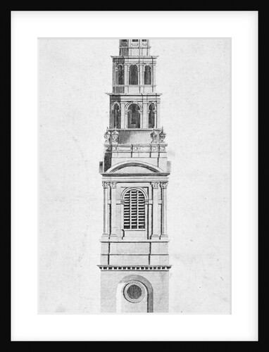 Steeple of St Bride's Church, Fleet Street, City of London by Anonymous