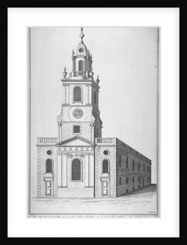 North-east view of the Church of St Botolph without Bishopsgate, City of London by Benjamin Cole