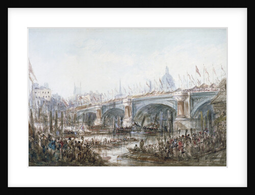 Opening of Blackfriars Bridge, London by George Chambers