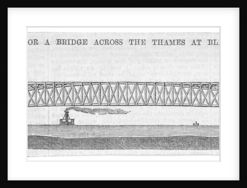 Design for the new Blackfriars Bridge, London by Anonymous