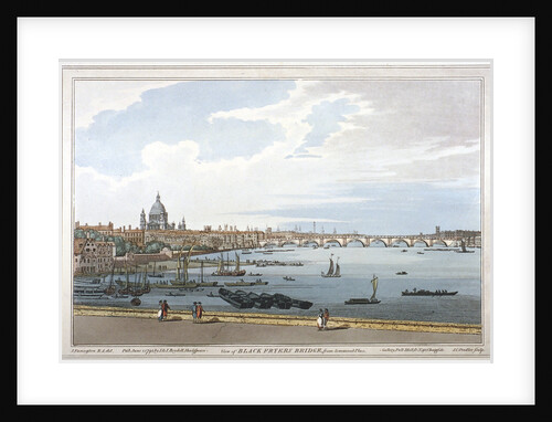 Blackfriars Bridge, London by Joseph Constantine Stadler