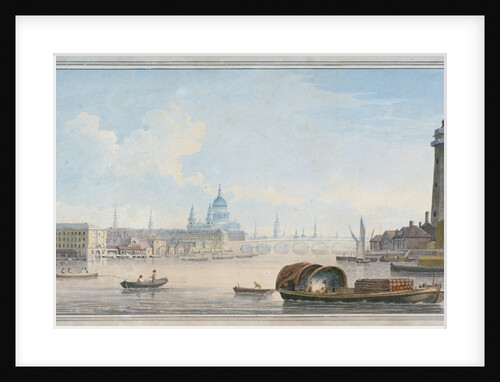 River Thames looking towards Blackfriars Bridge, London by Anonymous