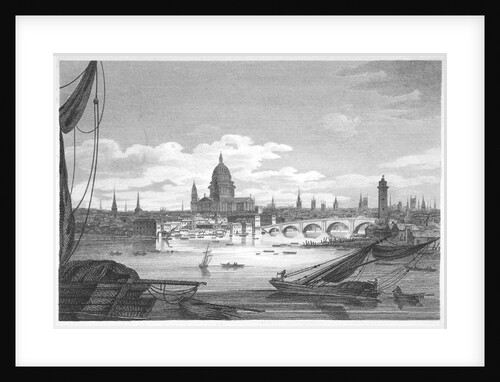 Looking towards Blackfriars Bridge from the west, London by Anonymous