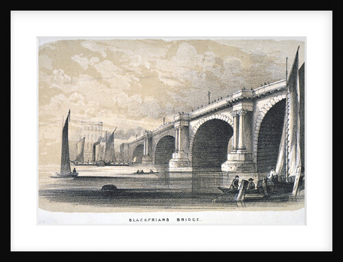View of Blackfriars Bridge looking south, London by Anonymous