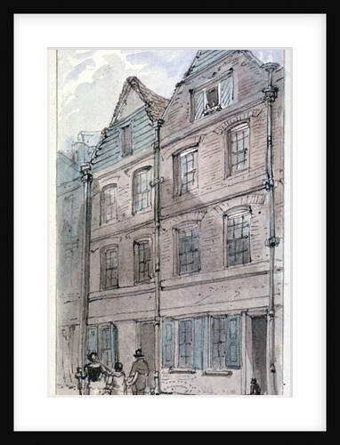 Houses in Blackhorse Alley, Fleet Street, City of London by James Findlay