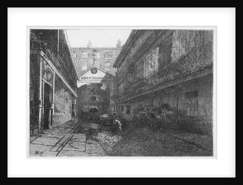 The Green Dragon Inn, Bishopsgate, City of London by E Edwards