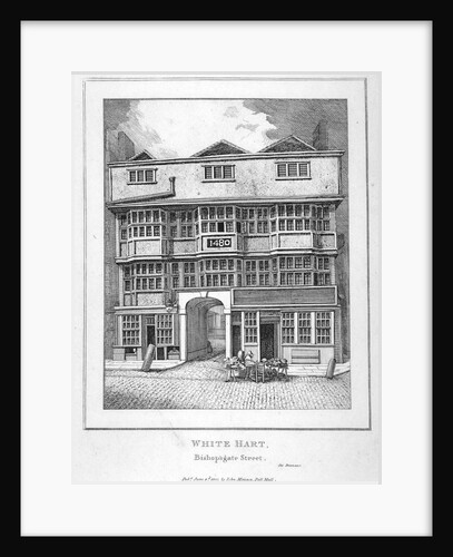 The White Hart Inn at no 119 White Hart Court, Bishopsgate, City of London by Anonymous