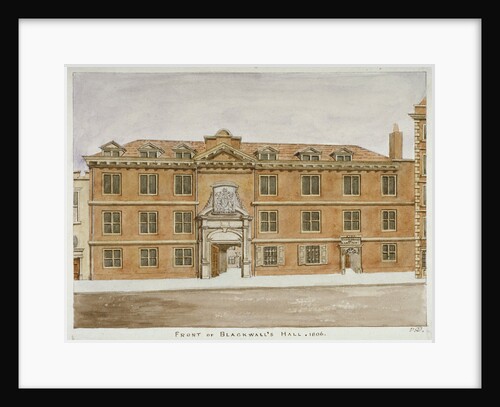 Front view of Blackwell Hall, City of London by Valentine Davis