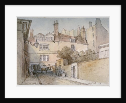 Bride Lane, City of London by Thomas Colman Dibdin