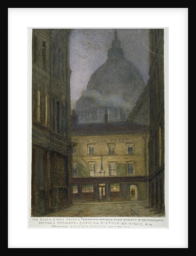 The Black Swan Tavern in Carter Lane, City of London by JT Wilson