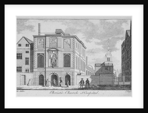 Christ's Hospital with Christ Church, Newgate Street in the background, City of London by James Taylor