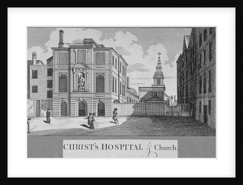 Christ's Hospital with Christ Church in the background, City of London by Taylor