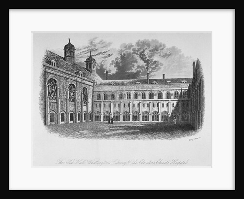 The Old Hall, Whittington's Library and the cloisters, Christ's Hospital, City of London by Henry Shaw