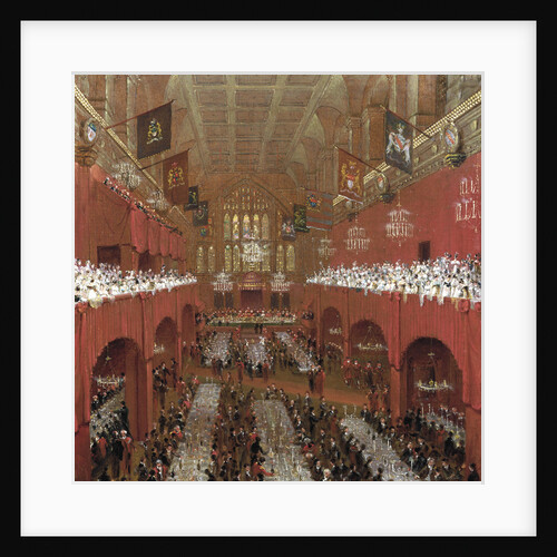 Banquet at the Guildhall, City of London by William Daniell