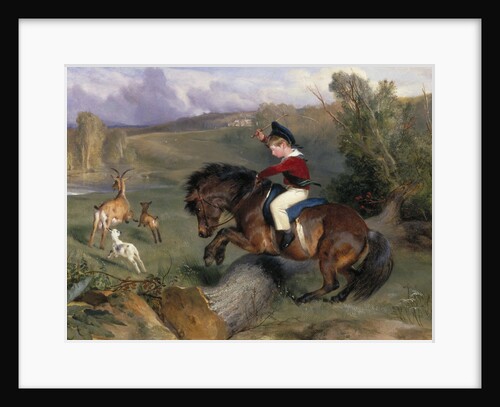 The First Leap: Lord Alexander Russell on his Pony 'Emerald' by Edwin Henry Landseer