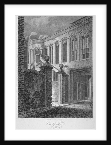 The entrance to Crosby Hall at no 36 Bishopsgate, City of London by James Sargant Storer