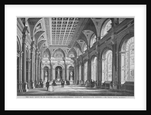 Interior view of the Clothworkers' Hall, Mincing Lane, City of London by Anonymous