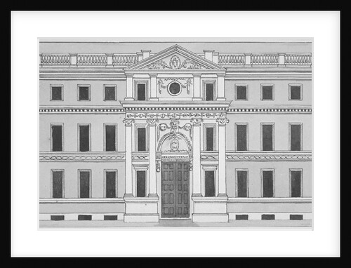 Front elevation of the Drapers' Hall, Throgmorton Street, City of London by Anonymous