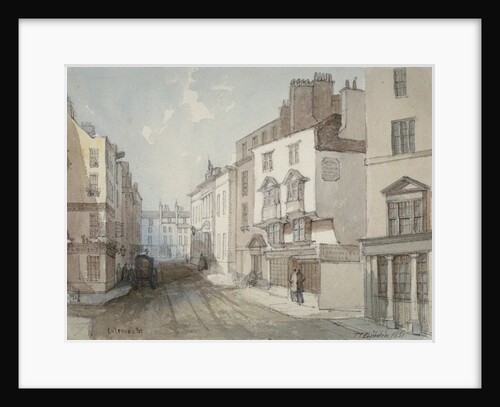 Coleman Street, City of London by Thomas Colman Dibdin