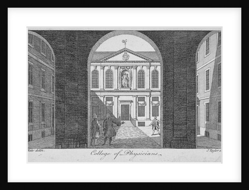 View through the gateway of the Royal College of Physicians, City of London by James Taylor