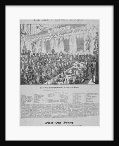 The Grand Reform Banquet in the Guildhall, City of London by Anonymous