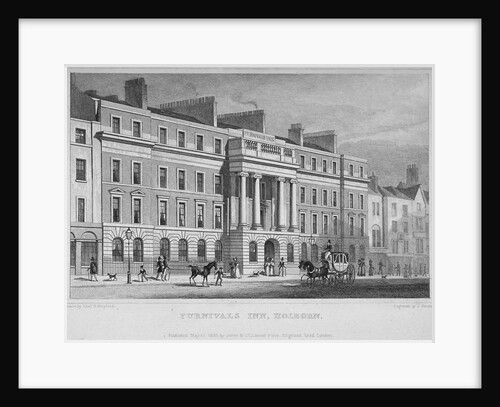 Furnival's Inn, City of London by W Henshall