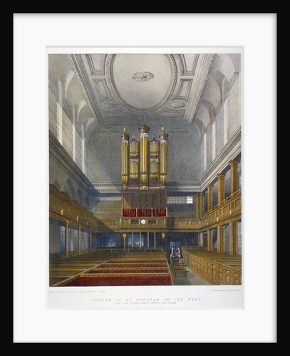 Interior, looking west, Church of St Dunstan in the West, Fleet Street, City of London by W Ganci