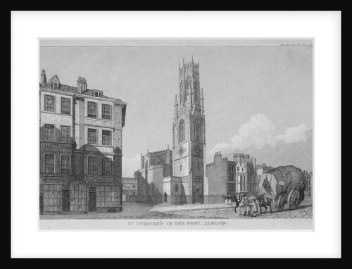 Church of St Dunstan in the West, Fleet Street, City of London by Anonymous