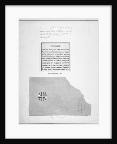 Monument to John Foxe, Church of St Giles without Cripplegate, City of London by Anonymous