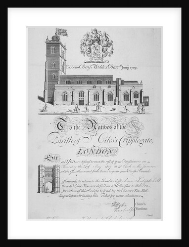 Church of St Giles without Cripplegate, City of London by John Sturt