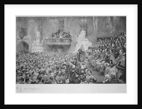 The City Imperial Volunteers in the Guildhall, City of London, 1900 (1902) by John Henry Frederick Bacon