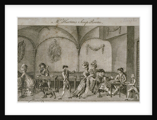 Interior view of Mr Horton's Soup Room, Cornhill, City of London by Anonymous