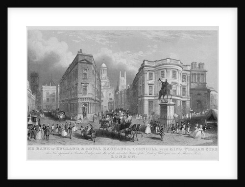 Cornhill, Lombard Street and King William Street, looking east, City of London by Henry Wallis