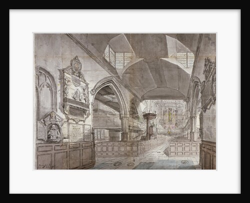 Church of St Giles without Cripplegate, City of London by John Carter