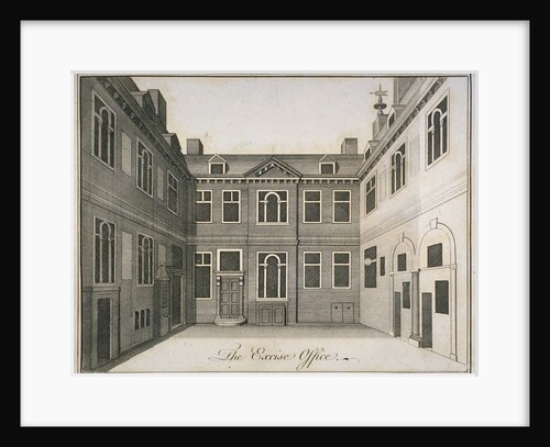 Inner courtyard of the Excise Office, Old Broad Street, City of London by Anonymous