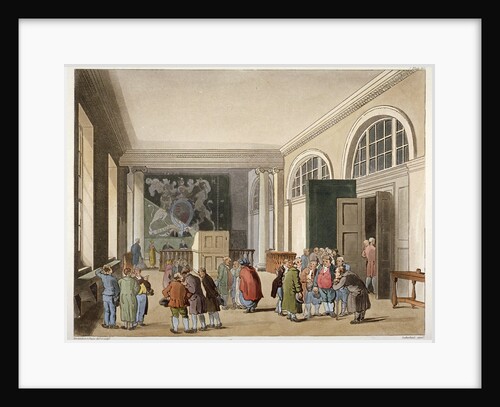 Interior of the Excise Office, Old Broad Street, City of London by Thomas Sutherland