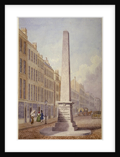 Monument at the junction of Farringdon Street and Fleet Street, City of London by James Elmes