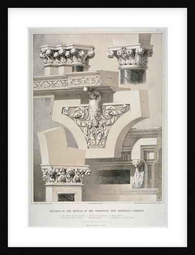 Architectural details, Fleet Street, City of London by Robert Dudley