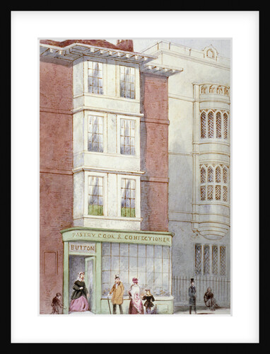 Button's pastry and confectionery shop, 187 Fleet Street, City of London by Frederick Napoleon Shepherd
