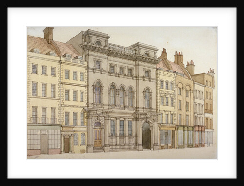 Buildings on the south side of Fleet Street, looking towards Temple Bar, City of London by Anonymous