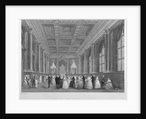 Interior view of the Goldsmiths' Hall on a ball night, City of London by Harden Sidney Melville