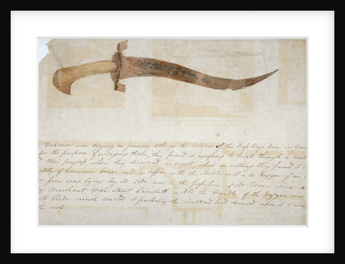 Dagger found in the cellars of the Cross Keys Inn, Gracechurch Street, City of London by Anonymous