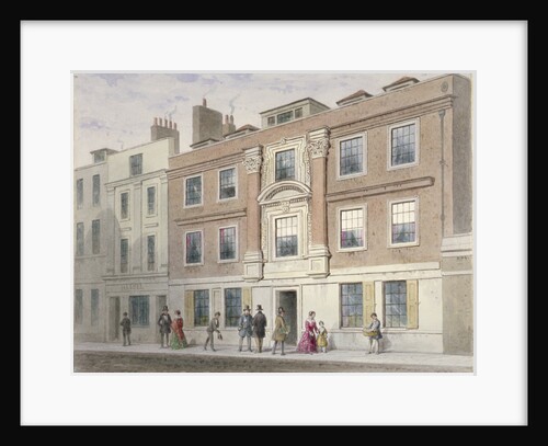 View of a mansion in Great Winchester Street, City of London by Thomas Hosmer Shepherd