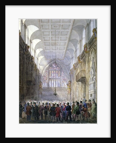 Interior of the Guildhall, City of London by C Matthews