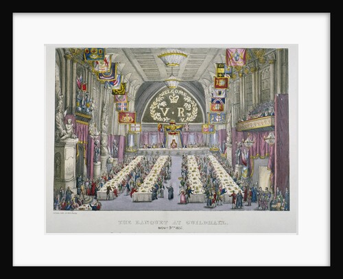 Banquet in the Guildhall in honour of Queen Victoria, City of London by Anonymous